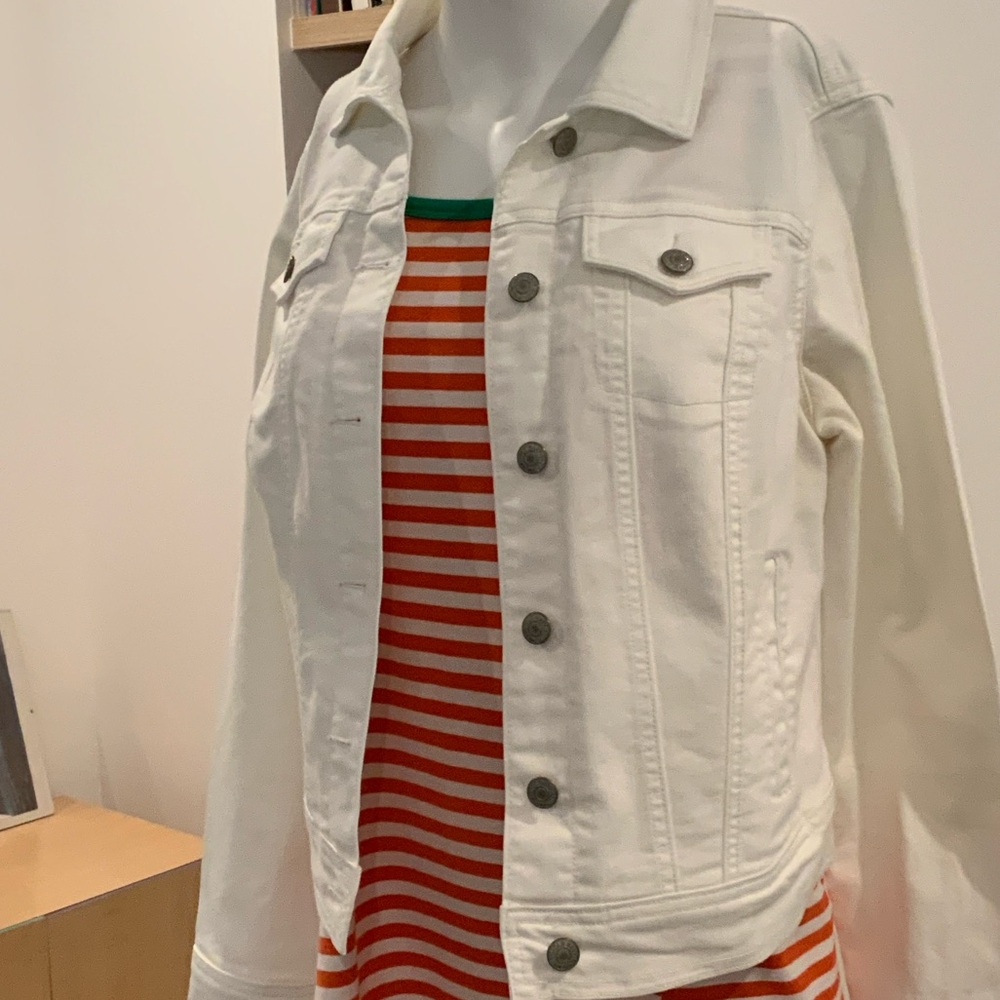 Women's White Denim Jacket